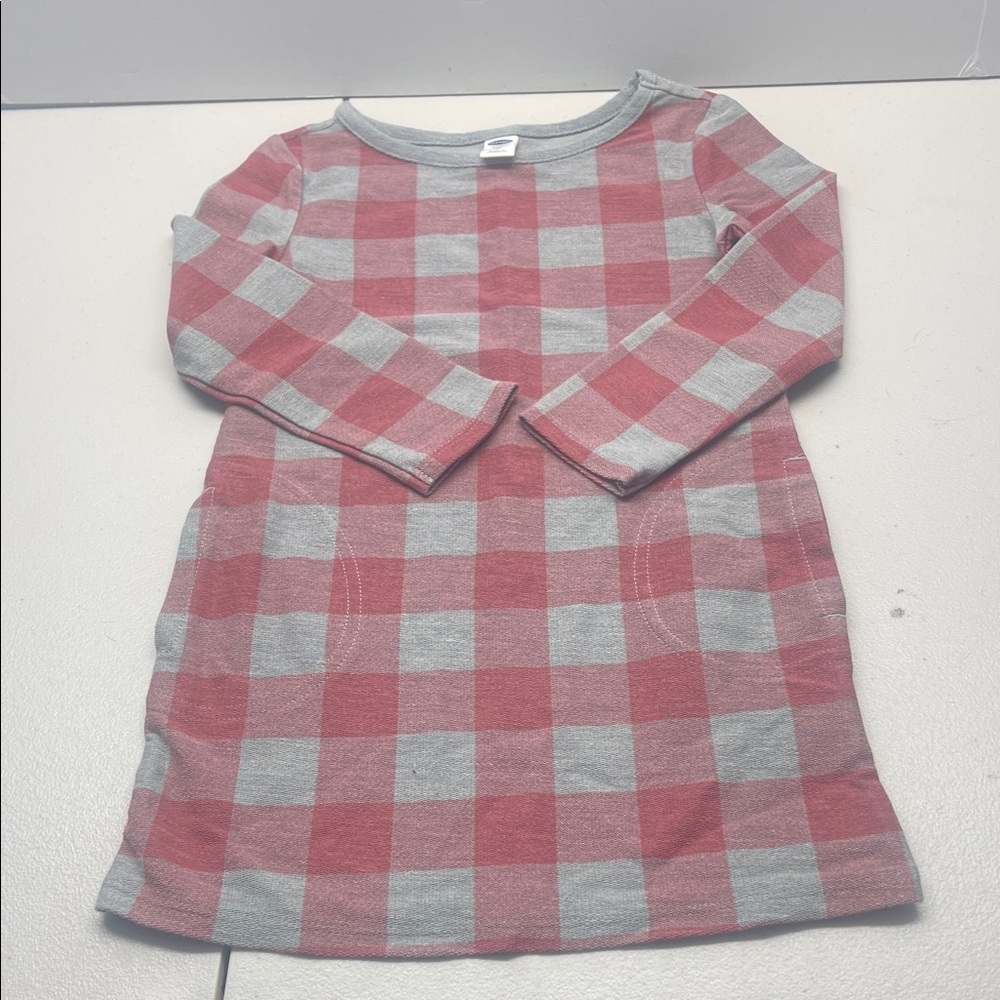 Old Navy Red and Gray Plaid Kids Dress